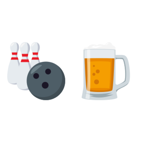 🎳🍺 Emoji Domain EmojiOne rendering